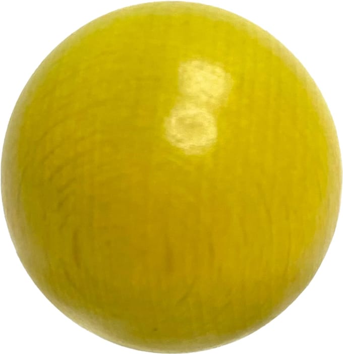 Boulemaus - Jeu de Boules - 6 Buts - kleur geel - 30mm
