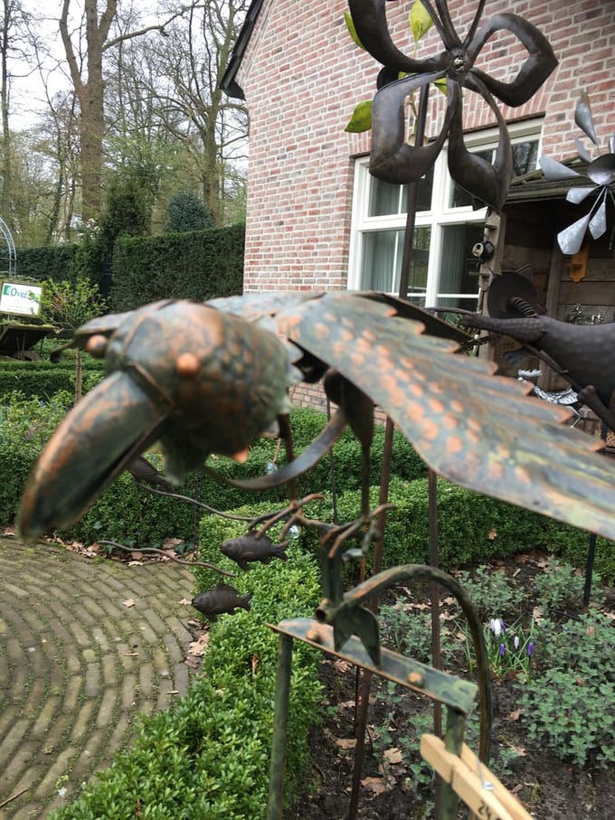 Tuinsteker - Balans vogel - 135 cm hoog
