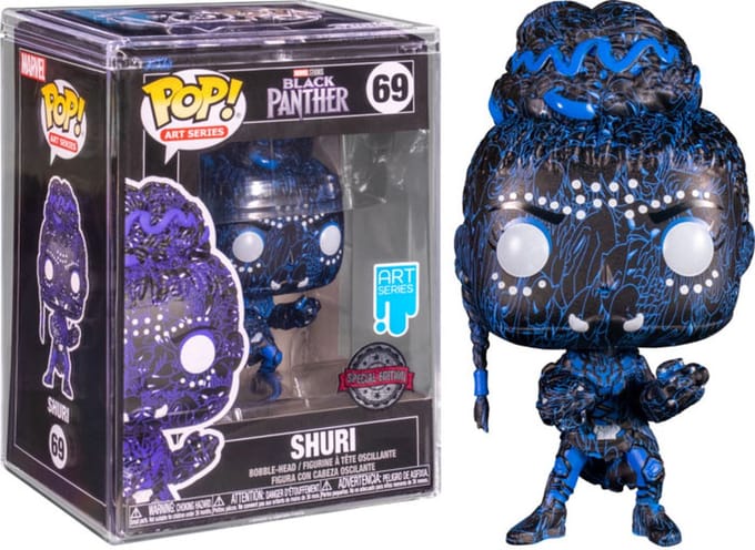 Funko Pop! Marvel: Black Panther Art Series - Shuri Exclusive with Hard Case Protector