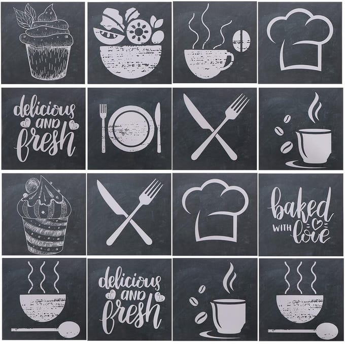 Allecto - Tegelstickers - Waterdicht - Antiek - 15 x 15 cm - Pvc