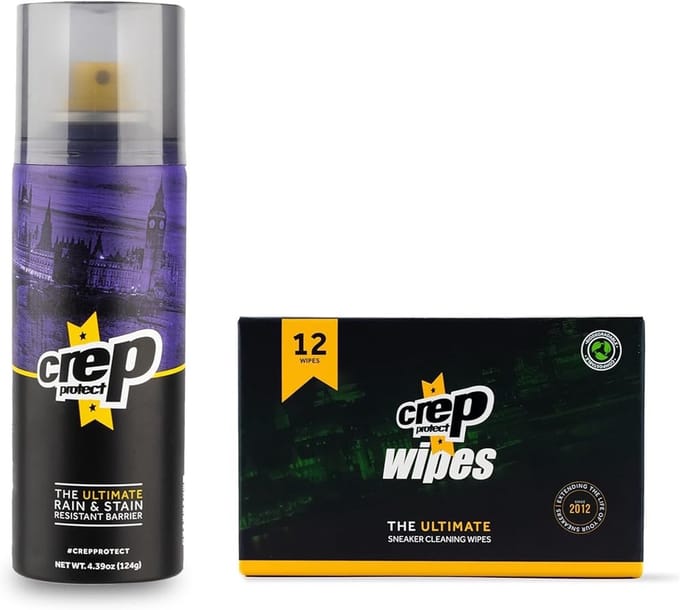 CREP PROTECT VOORDEELSET - 200ML SPRAY + 12 WIPES - Sneaker reiniger + onderhoud