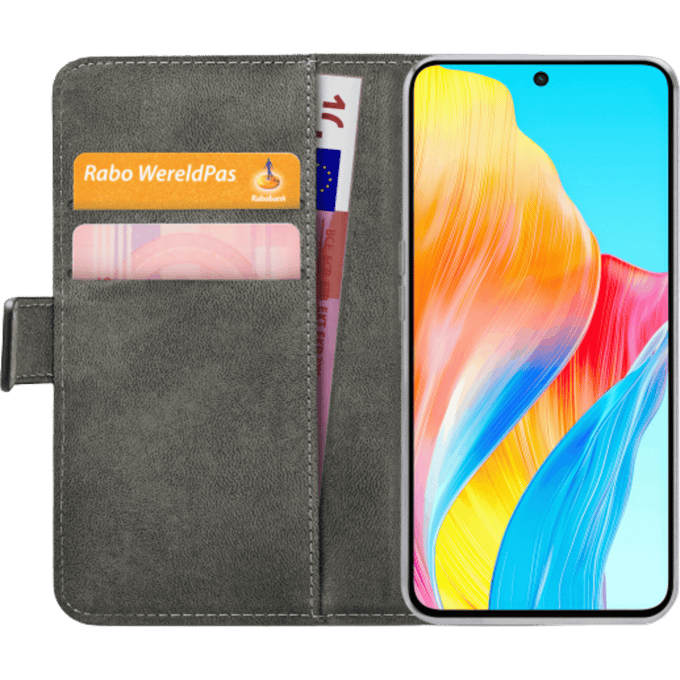 Mobilize OPPO A98 Portemonnee Hoesje Zwart