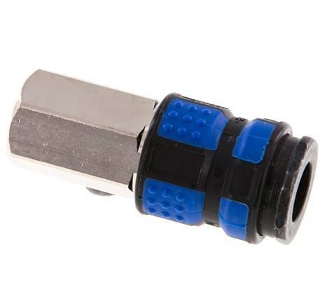 Vernikkeld Messing DN 7.8 Luchtkoppeling Snelkoppeling G 3/8 inch Binnendraad - CLS7-F-BN-P-BL-038
