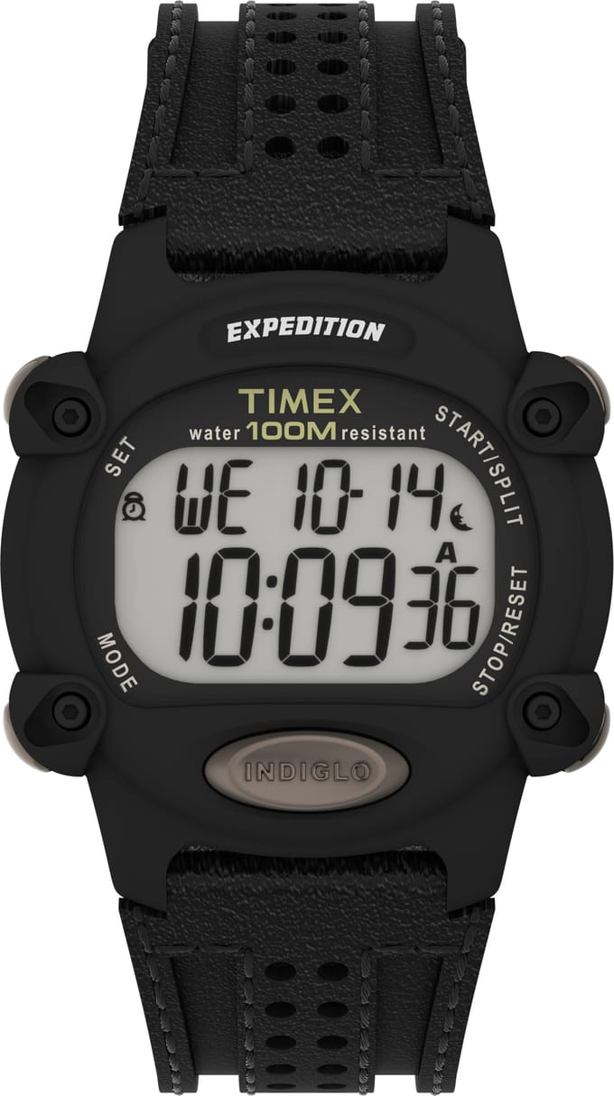 Timex Expedition TW4B20400 Horloge - Leer - Zwart - Ø 39 mm