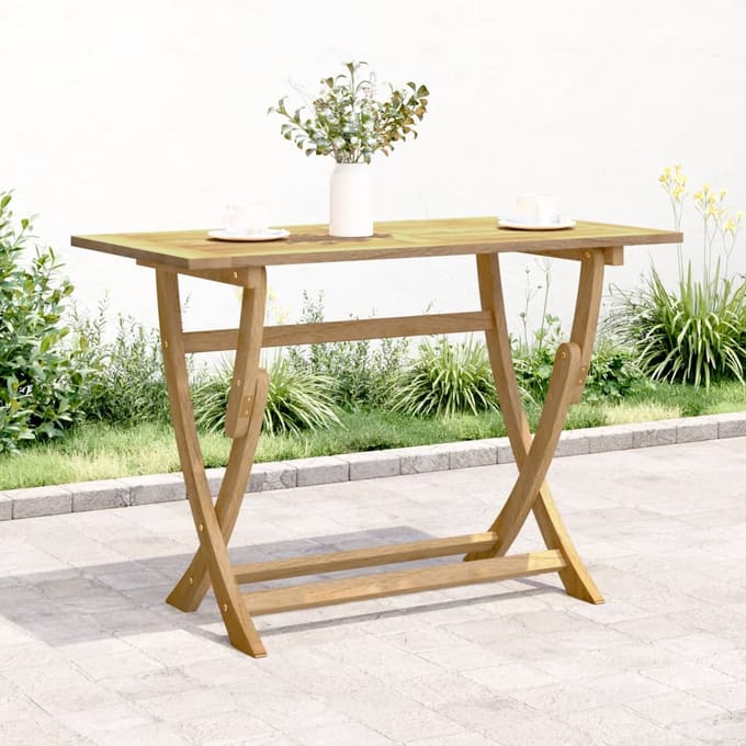 vidaXL - Tuintafel - inklapbaar - 110x55x75 - cm - massief - acaciahout