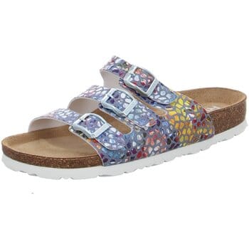 Rohde 5620 55 Slippers Blauw Multi Leer Dames - Blauw Multi - 37