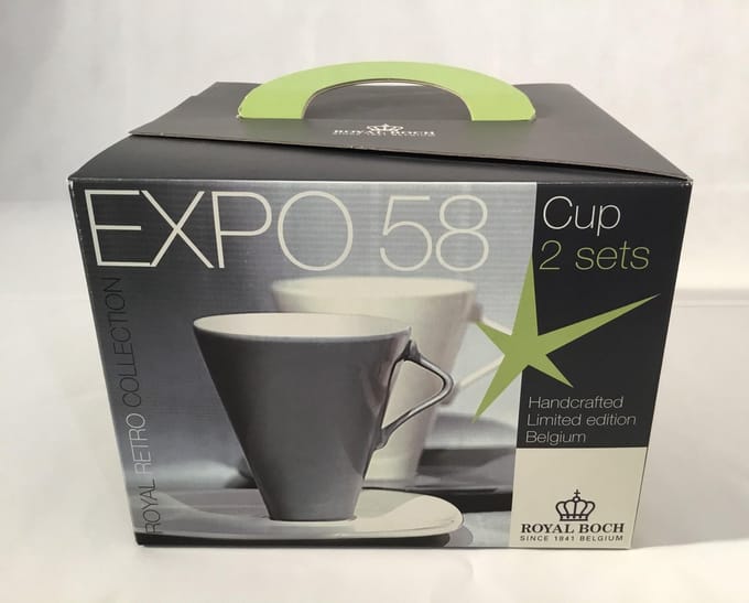 Expo 58 Doos 2 stuks koffietas en ondertas