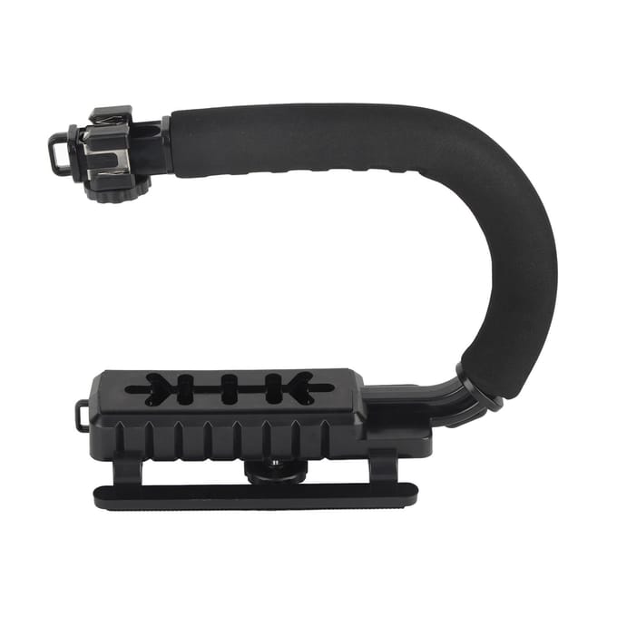 Camera Handheld Stabilisator ABS Spons Verstelbare Hoek U-vormig 3 Hete Schoenen Handheld Stabilisator voor black