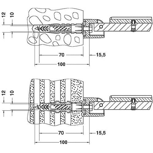 Keuco Plan fixing set no.3 34992000100