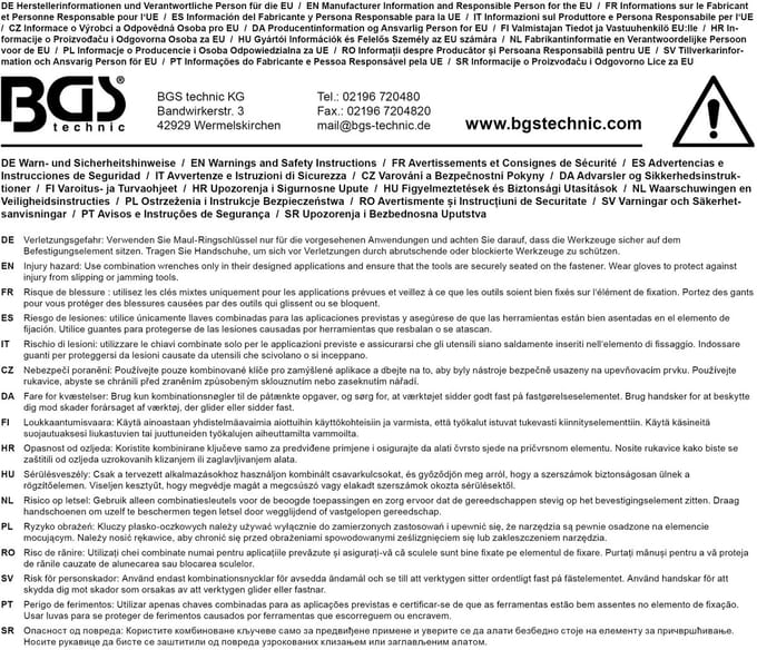 BGS Steek-ringsleutel SW 13 mm 30513