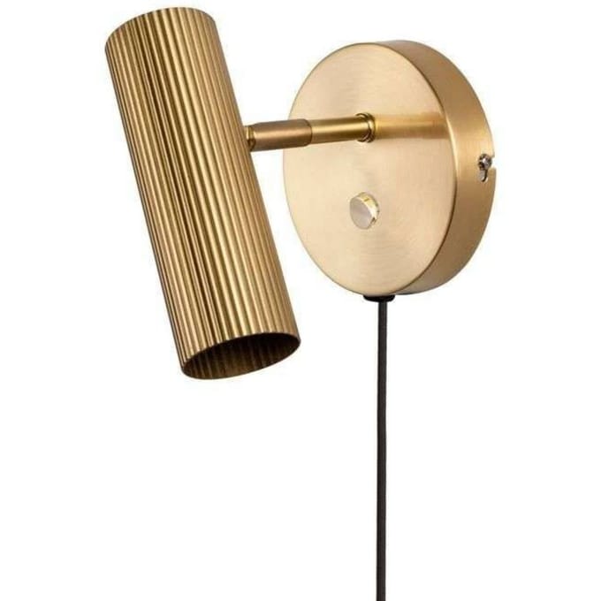 Globen Lighting wandlamp Hubble, geborsteld messing