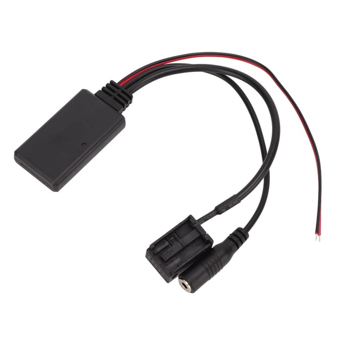Câble Adaptateur Audio AUX Bluetooth 5.0 pour Voiture Kit Microphone Mains Libres Remplacement pour Stéréo Ford 6000CD black