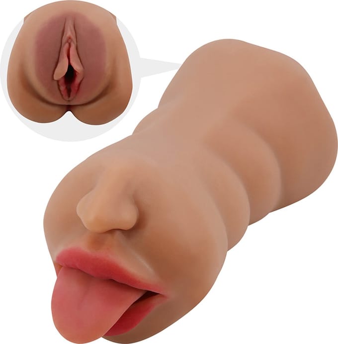 Crazy Bull - Sarah - Premium Masturbator met Twee Ingangen - Medium huidskleur