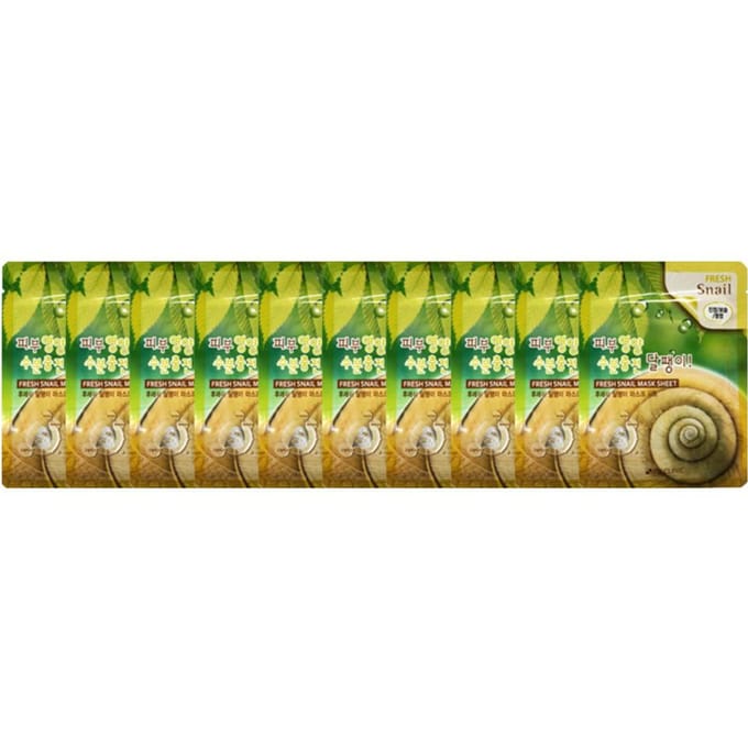 3W CLINIC Fresh Snail Mask-vel (3 opties) #10 Sheets beige