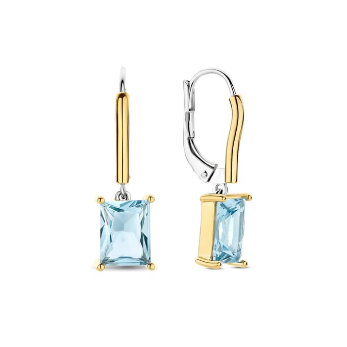TI SENTO Dames Oorbellen - 925 zilver - Geel - 78064TY