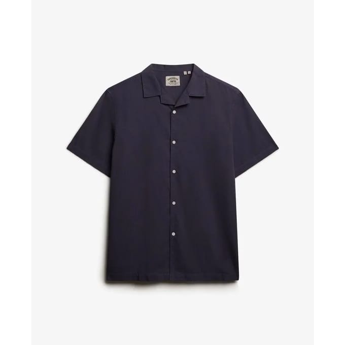 Superdry Cabana Overhemd Met Korte Mouwen Blauw S Man
