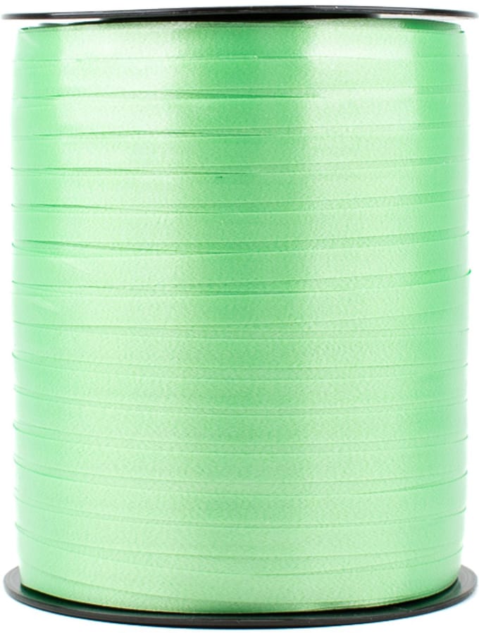 Krullint groen/felgroen - 5 mm breed - 500 meter lang - Cadeaulint op rol