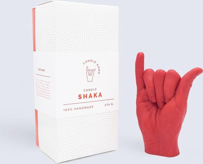 CandleHand - Shaka - red