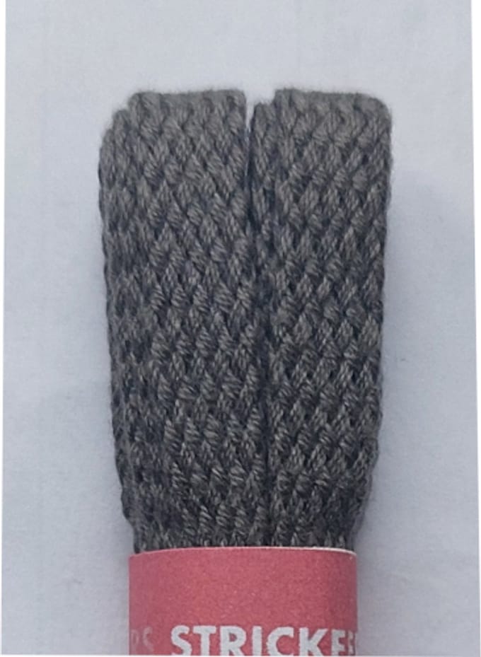 Strickers Veter - Grijs - Plat - Lengte 90 cm - Breedte 7 mm - Schoenveter