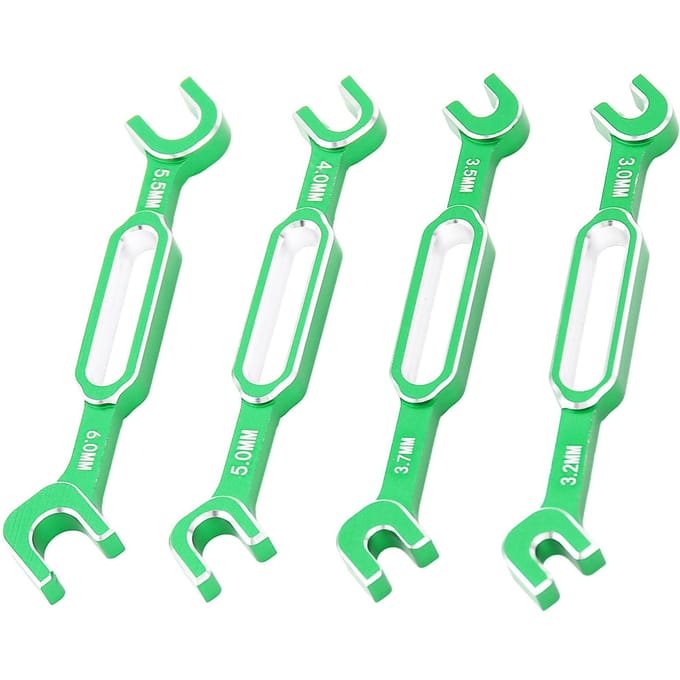 4 STUKS RC Auto Sleutels Spanwartel Moer Kogelgewricht Verwijderaar Aluminiumlegering RC Onderhoudssleutel
