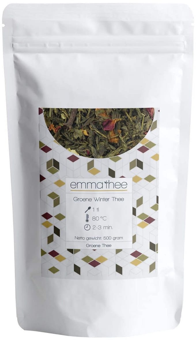 Groene Winter Thee 400 Gram - Losse Thee - Puur & Natuurlijk - Warm & Kruidig