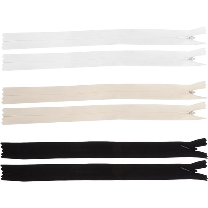 Onzichtbare Rits Duurzaam Soepel Openen Sluiten Jurk Accessoires voor Naaien Jassen Jas DIY white