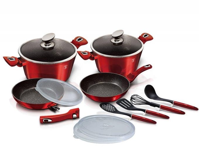 Berlinger Haus BH-7057 - Pannenset - Granieten Coating - Inductie - Roestvrij
