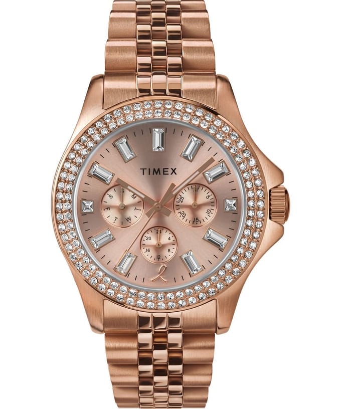 Timex Kaia X Bcrf TW2V96700 Horloge - Staal - Rosékleurig - Ø 40 mm