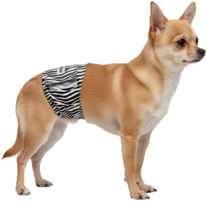 Sharon B Hondenluier Zebra Maat XS - Wasbaar - Verstelbaar 23-33 cm