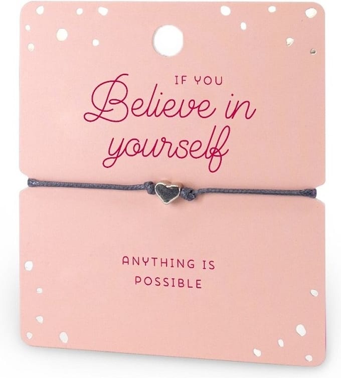 Armband - Hartje - Believe in yourself