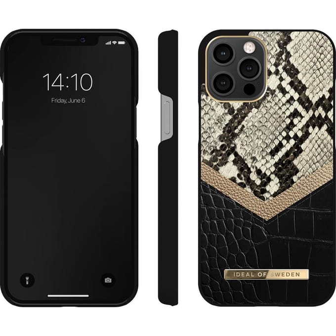 iDeal of Sweden Atelier Backcover voor de Apple iPhone 12 Pro Max - Midnight Python