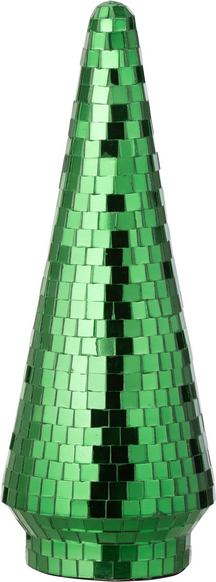 J-Line decoratie Boom Spiegel - glas - groen - large