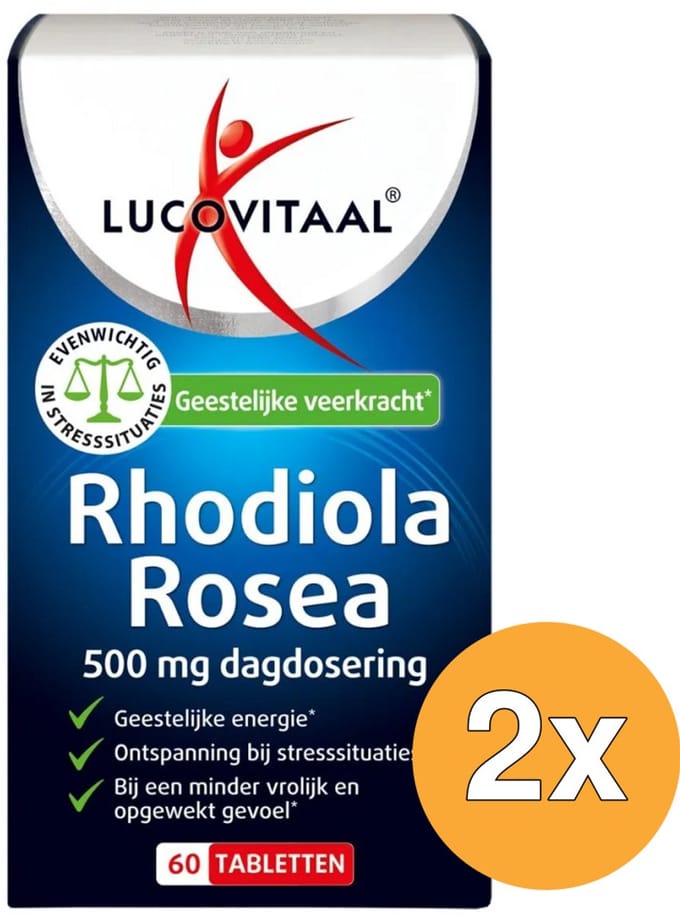 2x Lucovitaal Rhodiola Rosea (60 tabletten)