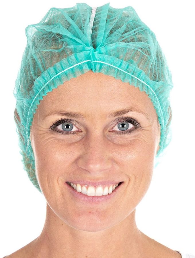 HYGOSTAR PP-clip-on haarnetje Detect, diameter: 500 mm, groen