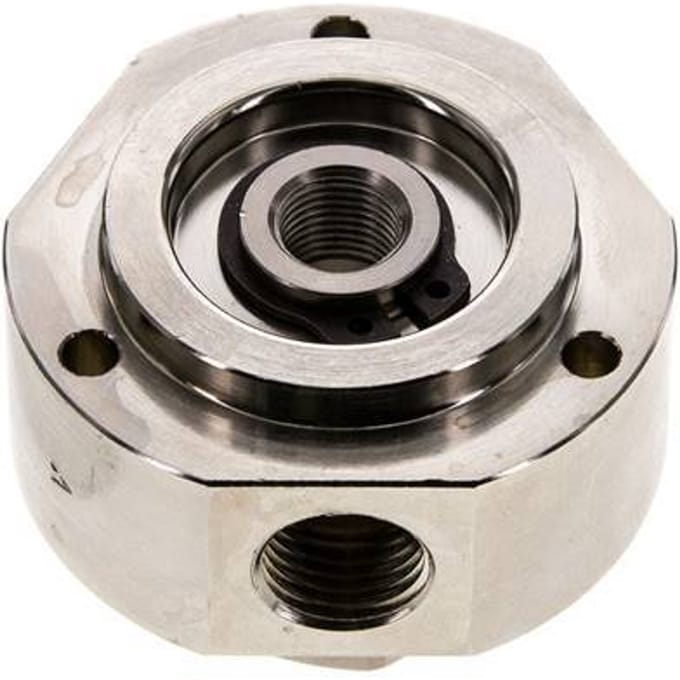 3-Weg draaidoorvoer 1/8" x 1/4" x3/8" Vernikkeld Messing PUR 0 bar (0.0psi)