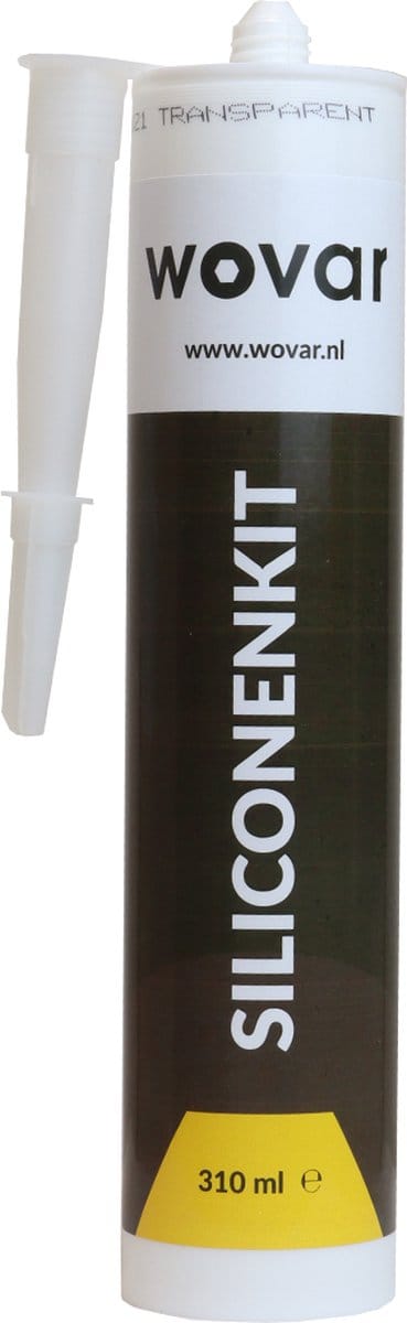 Wovar Professionele Siliconenkit Transparant 310 ml | Per Koker