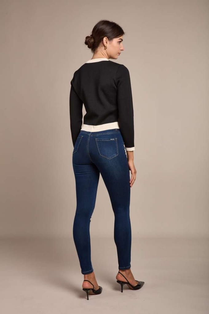 Broek Toxik3 hoge taille L185 dark jeans J88