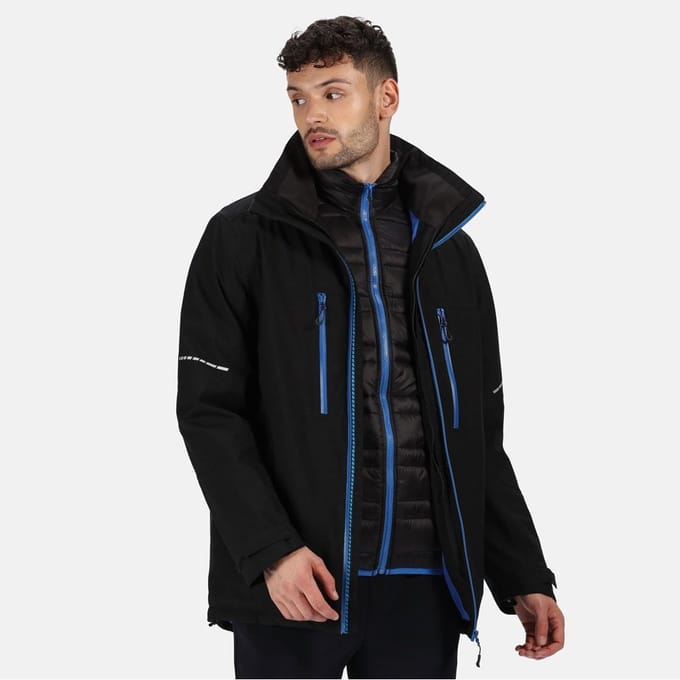 Regatta Heren X-Pro Evader III Jas (Zwart/Oxford Blauw)