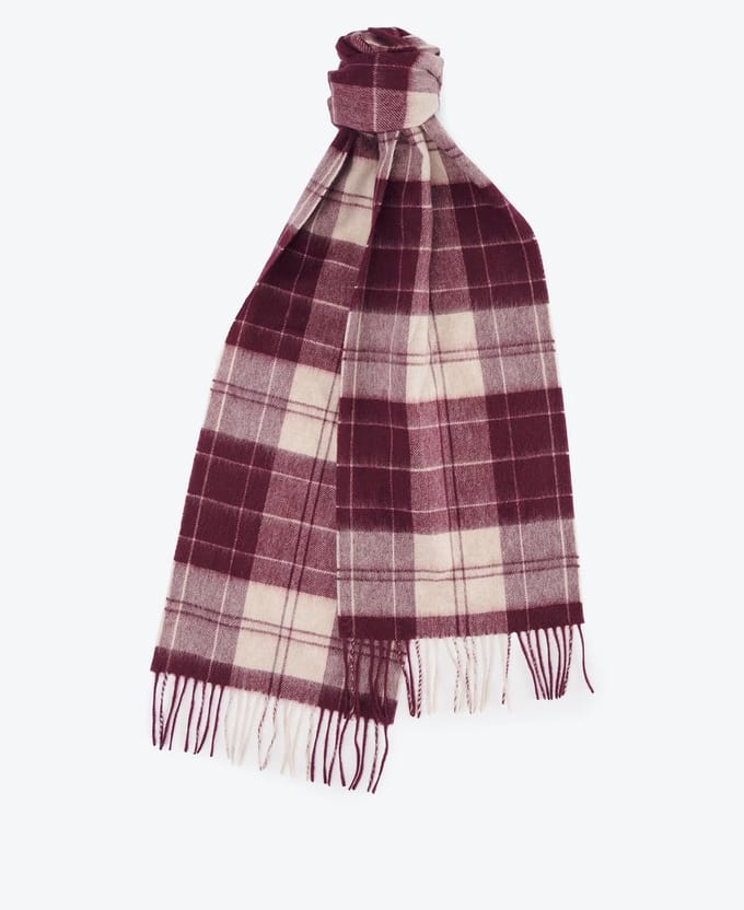 Barbour Tartan Scarf Cabemet