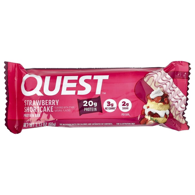Quest Nutrition Quest Bars (12x60g) Strawberry Shortcake - Repen - Eiwit Repen