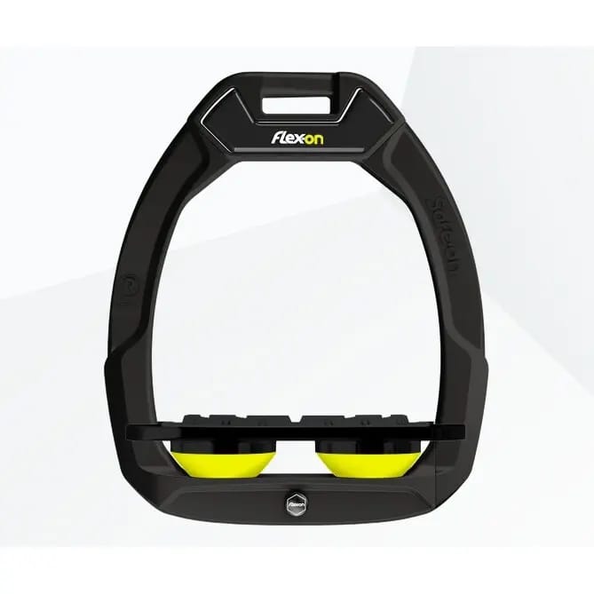 Veiligheidssporen Plat Grip Zwart/Zwart/Geel Flex-On Safe-On