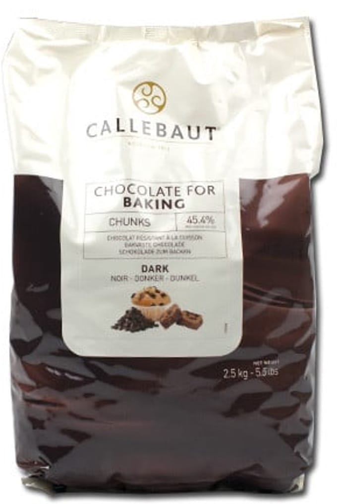 Callebaut Bakvaste chocolade Chunks Puur 2,5 kg