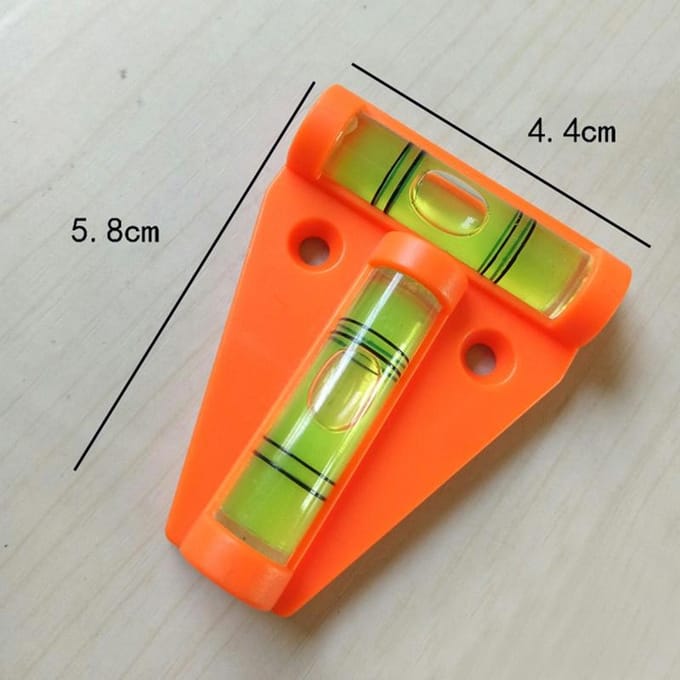 Mini T-type waterpas meetinstrument Driehoekig waterpas T-type waterpas Bubbelschelp Kunststof meetgereedschap