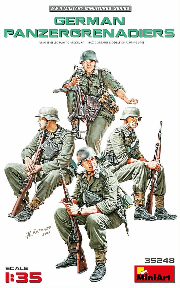 MiniArt Modelbouwpakket Militaire voertuigen - 35248 German Panzergrenadiers Plastic - 1:35 - Modelbouw