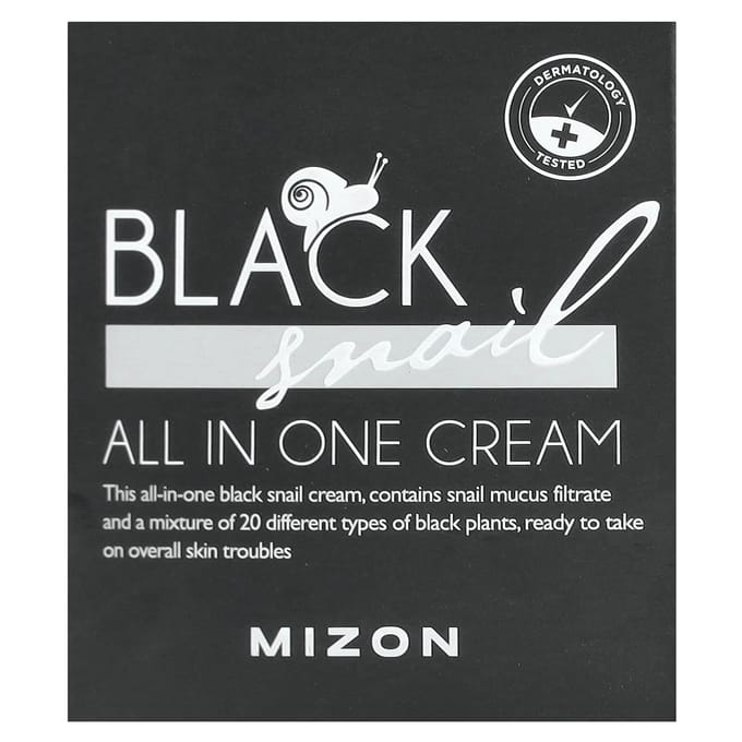MIZON Black Snail Crème Tout-en-Un 75 ml - crème pour le visage au mucus d'escargot africain