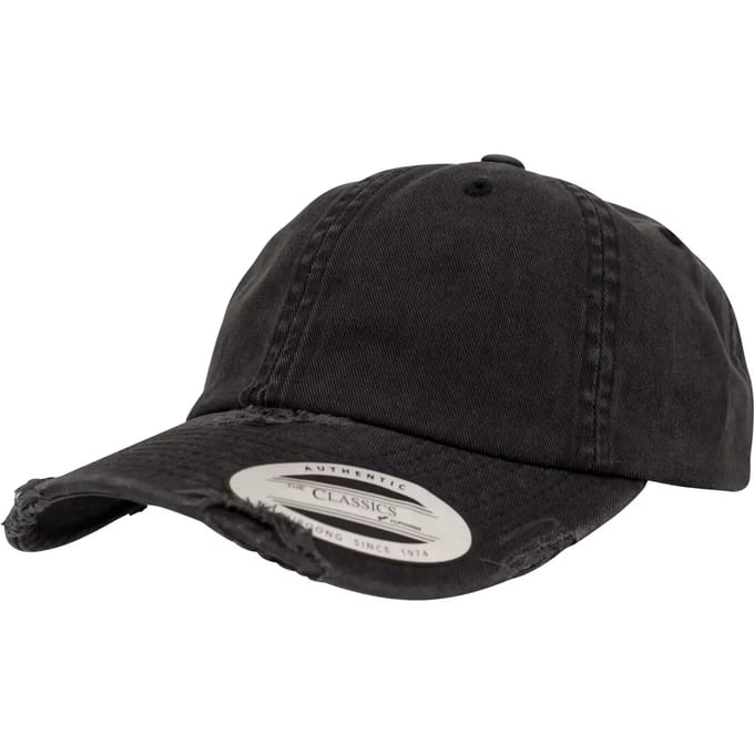 Flexfit Cap Low Profile Destroyed Cap White