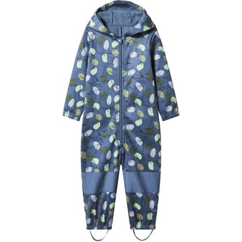 LUPILU Kinder softshell regenpak (Blauw/print, 86/92)