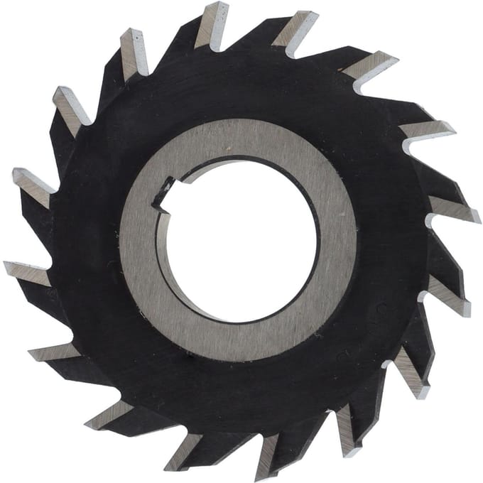Fraise 16 dents Acier rapide Fraise disque pour usinage de plan 80 mm de diamètre