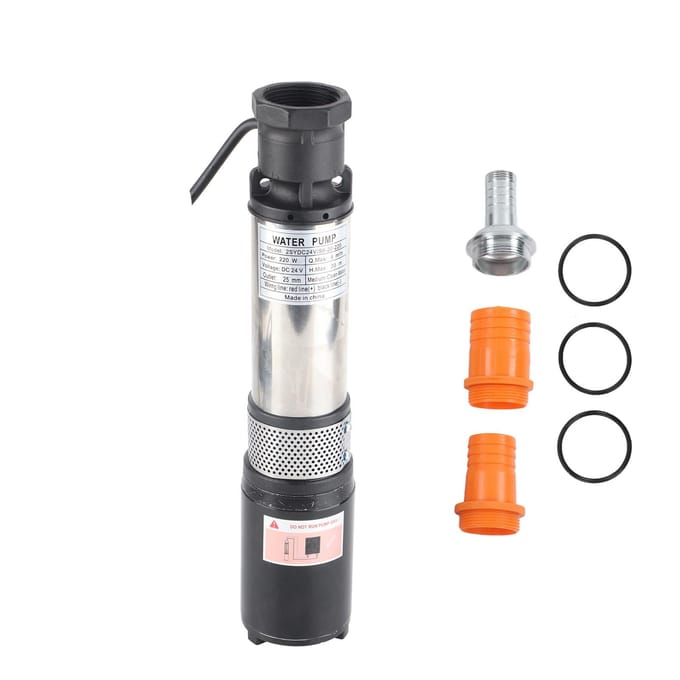 DC Diepe Put Pomp Zonne Water Booster Grote Opbrengst Hoge Opvoerhoogte 20 meter 24V 2SYDC24VS6?20?220