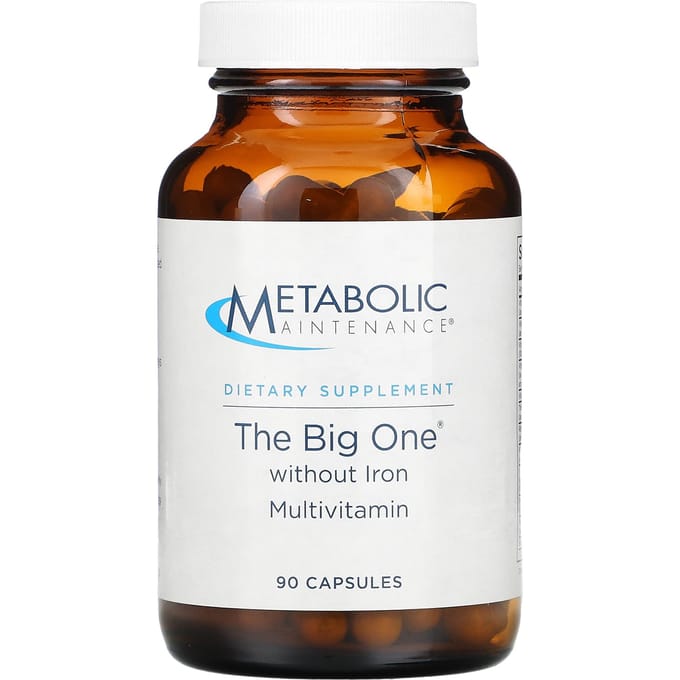 Metabolic Maintenance, De Grote IJzerarme Multivitamine, 90 Capsules